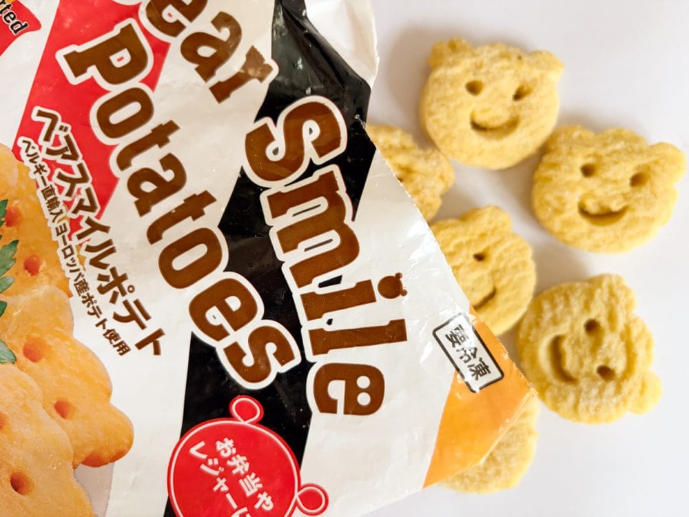 マックフライポテトMサイズ約135gで330円に対し、「ベアスマイルポテト」は135g 換算で86.98円