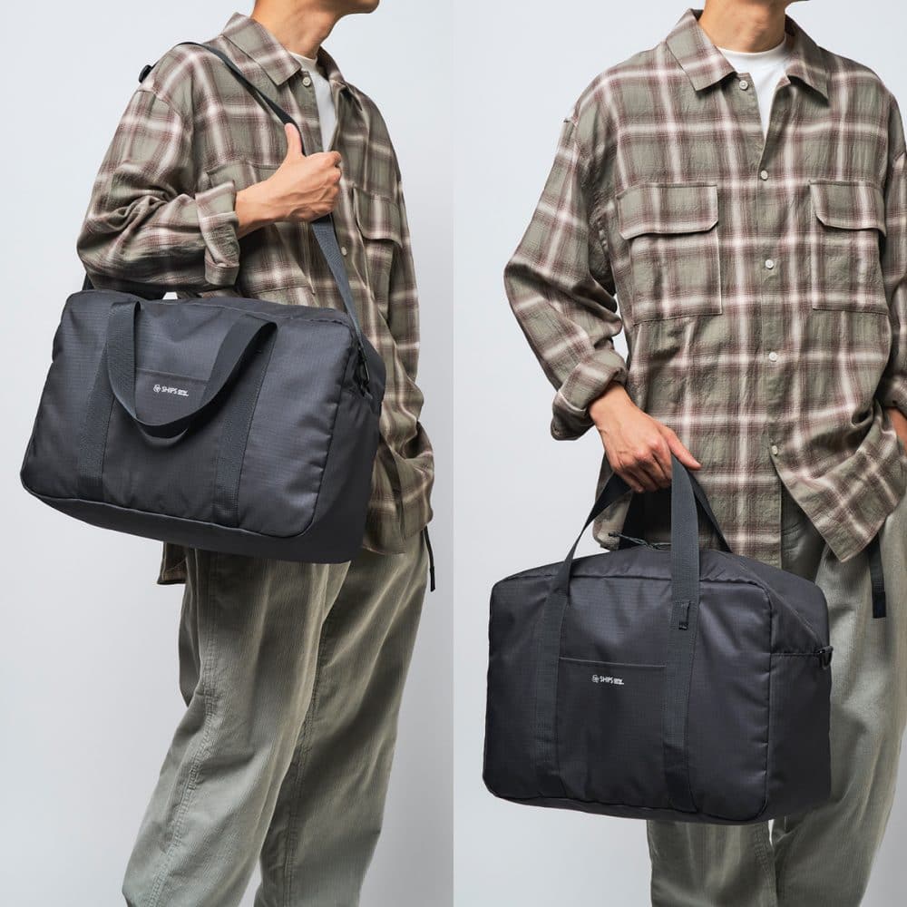 着脱式ショルダーストラップで手持ちも肩掛けもOK