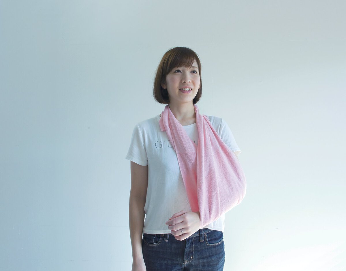 ＜災害時＞ ギュッと結べるから三角巾や包帯代わりになる