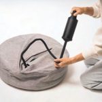 セッティングは専用エアポンプで