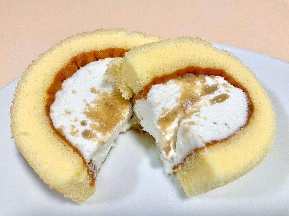 ローソン、プレミアムロールケーキ 栗粉