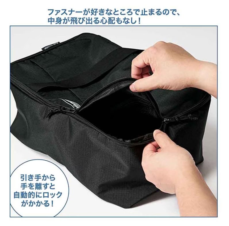 MonoMax11月号通常号 特別付録は「コールマン　フルオープン式2WAYバッグ」！ 引き手から手を離すと自動的にロックがかかる