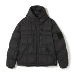 GRIP SWANY × TAION「ダウンジャケット」ブラックカモ¥44,000、ブラック・ダークオリーブ¥39,000
