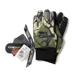 GRIP SWANY × TAION「ダウングローブ」ブラックカモ¥7,500、ブラック・ダークオリーブ¥6,500