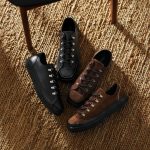 左から）コンバース「オールスター スクエアトウ DR SU OX」、右「オールスター スクエアトウ DR LE OX」ともに￥20,900／10月23日発売