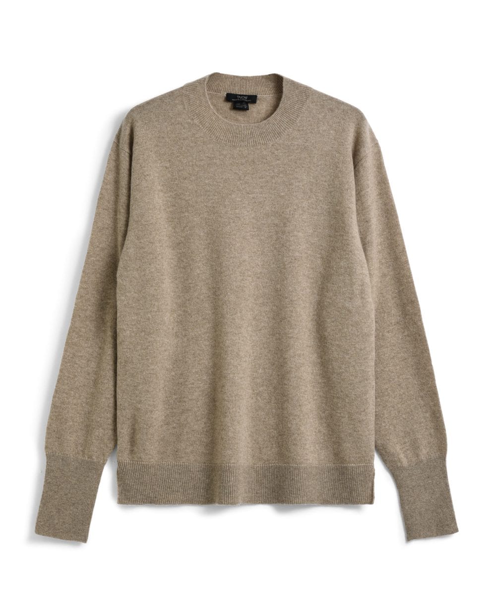 タイオン「クルーネック カシミヤセーター」¥14,960