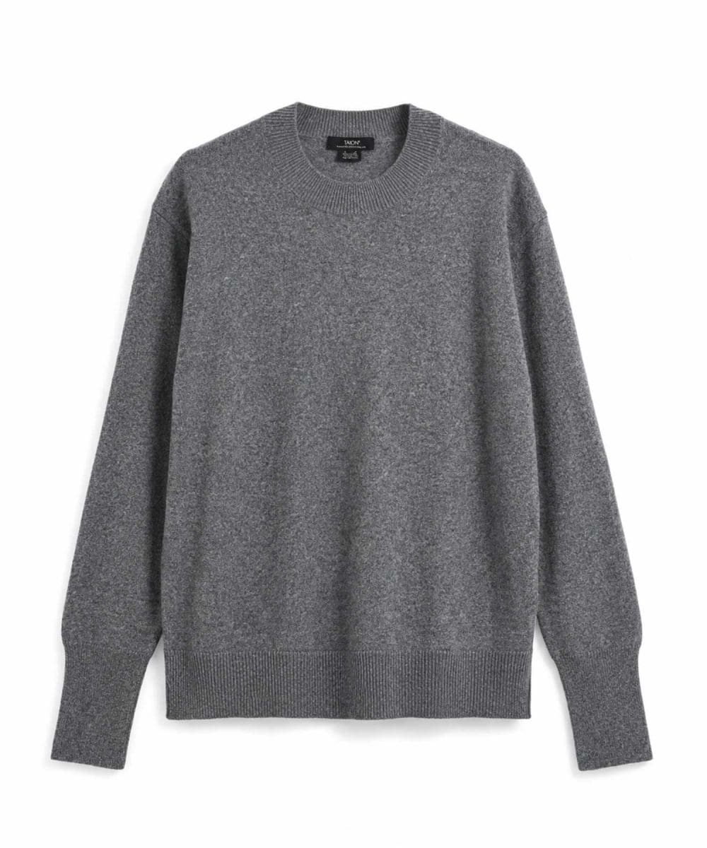 タイオン「クルーネック カシミヤセーター」¥14,960