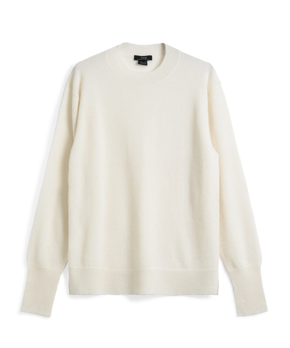 タイオン「クルーネック カシミヤセーター」¥14,960