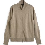タイオン「ハイネックフルジップ カシミヤセーター」¥16,940