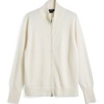 タイオン「ハイネックフルジップ カシミヤセーター」¥16,940