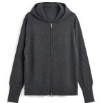 タイオン「フルジップ カシミヤパーカー」¥16,940