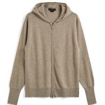 タイオン「フルジップ カシミヤパーカー」¥16,940