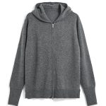 タイオン「フルジップ カシミヤパーカー」¥16,940