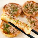 「キャベツたっぷり!ミニお好み焼」のお味は、外はカリッと中はフワフワ