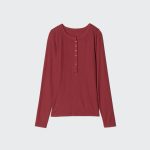 極暖ヒートテックカシミヤブレンドリブヘンリーネックT（プリンセス タム・タム）：￥3,990