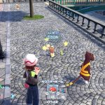 昼は、ポケモンとの共存を目的としてつくられた区画 「ワイルドゾーン」の探索がメイン