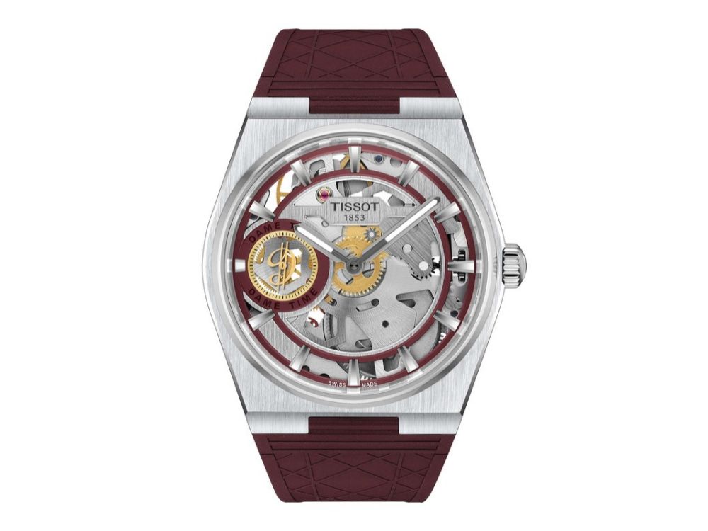 ティソ「PRX スケルトン デイミアン・リラード スペシャルエディション」¥308,000/手巻/44㎜径/10気圧防水