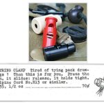 1951年には、のちに“CordLock”の名で知られる紐留めパーツを発明