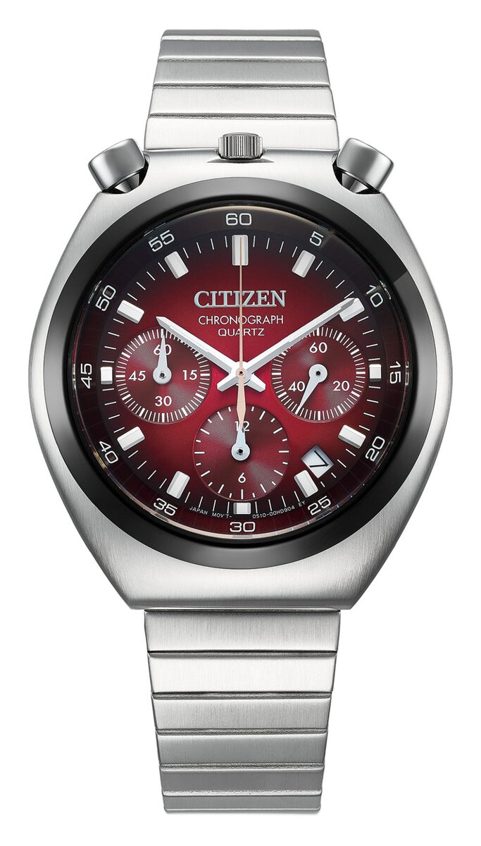 シチズンコレクション「レコードレーベル グラデーション ツノAN3714-84Z（レッドグラデーション文字板）」￥29,700
