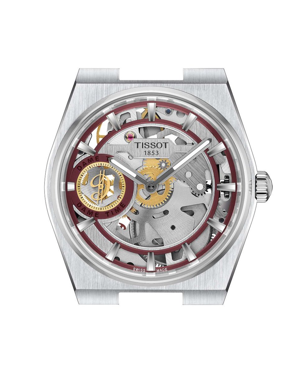 ティソ「PRX スケルトン デイミアン・リラード スペシャルエディション」￥308,000／手巻／44㎜径／10気圧防水