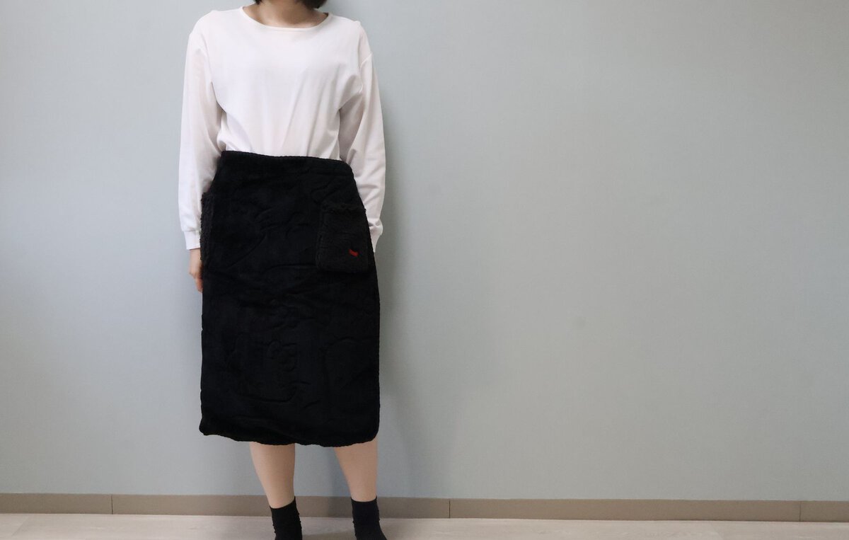 ラップスカートになる