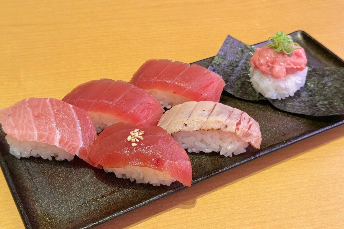 天然インド鮪6貫盛り