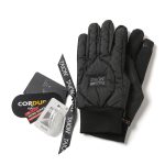 GRIP SWANY × TAION「ダウングローブ」ブラックカモ¥7,500、ブラック・ダークオリーブ¥6,500