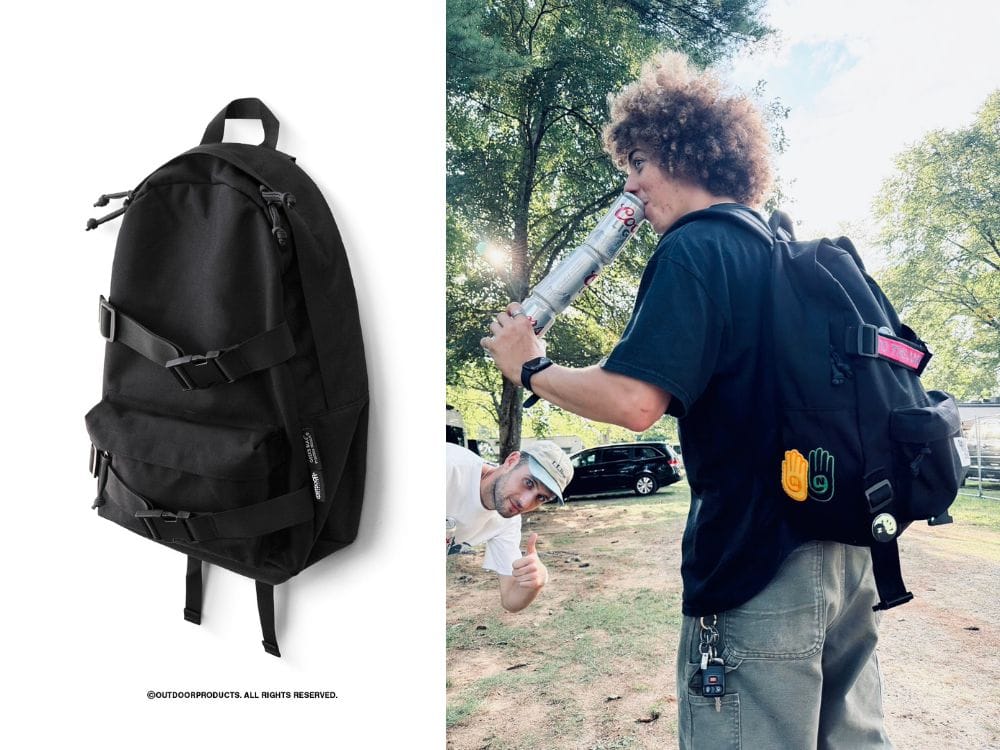 アウトドアプロダクツ×ギークスルール「POSTER BAG」¥16,500/H45×W38×D20㎝