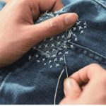 一点物の古着に、刺し子パッチ・ステッチや刺繍でオリジナリティをプラスするという楽しみ方もおすすめ
