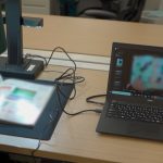 スキャンサイズはA3まで対応するから、一般的な雑誌を見開き両ページでデータ