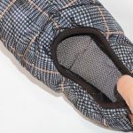 足が入る内側の生地にはブラックアルミがプリント