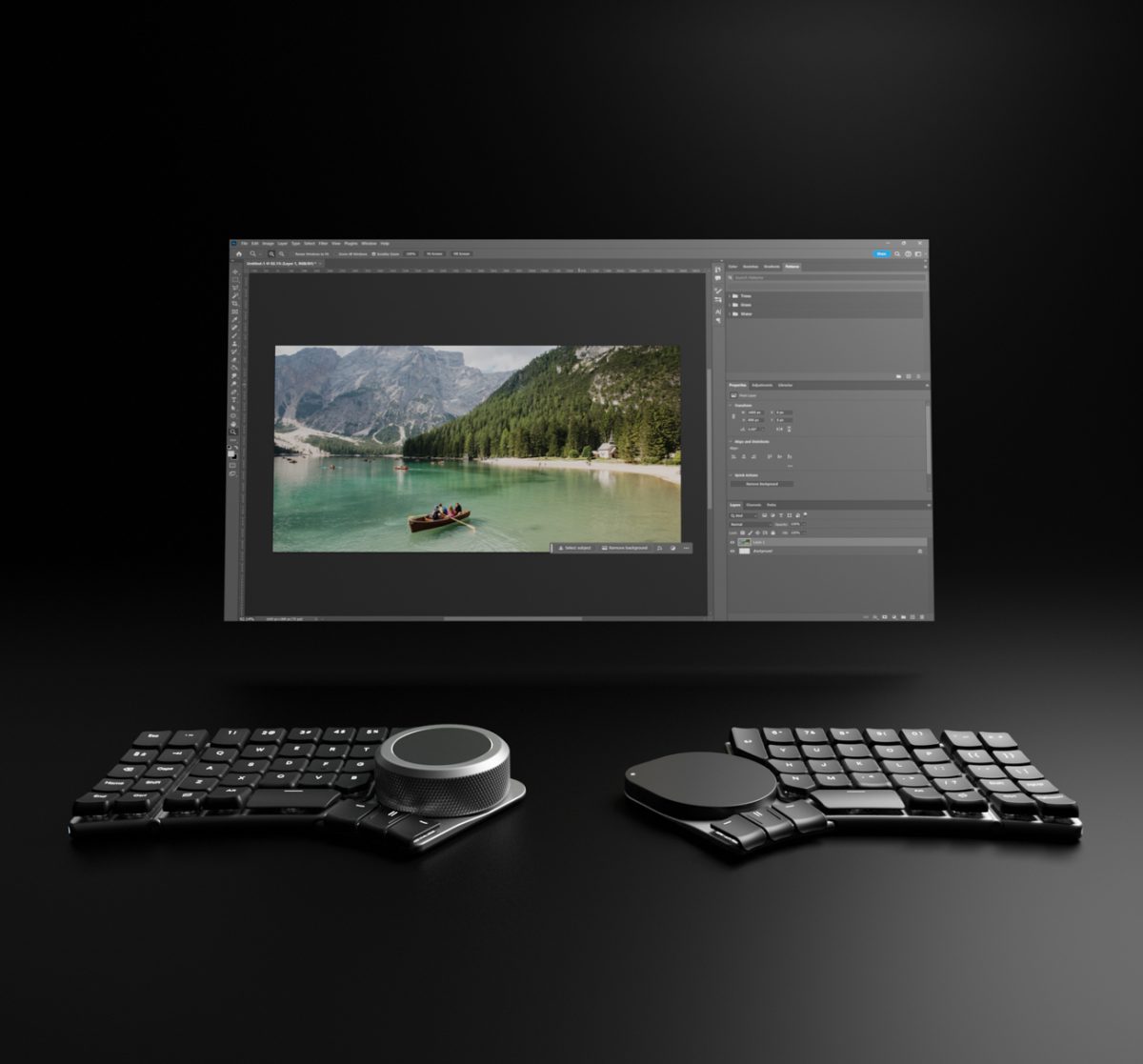 PCとの接続コードが一切不要で、デスク周りがすっきり
