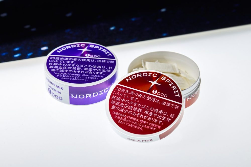 JT ノルディックスピリット（NORDIC SPIRIT）オーラルたばこ モダンオーラル JT RRP 新カテゴリ商品発表会 「ノルディックスピリット・コーラフィズ・ミディアム」、「ノルディックスピリット・ベリーミックス・ミディアム」リフレッシュパウチ