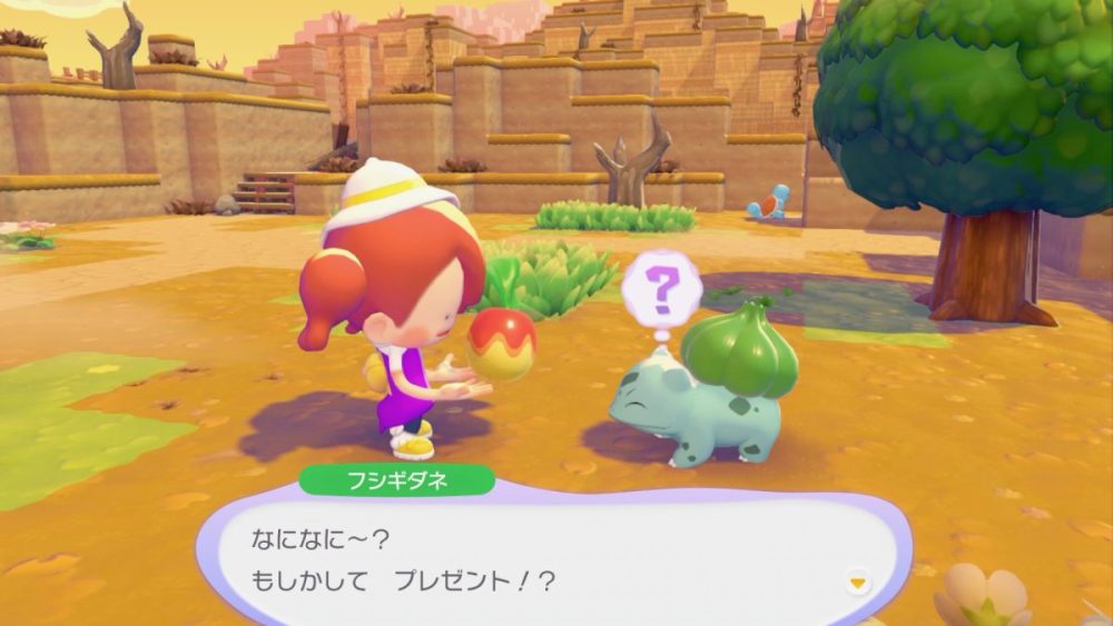ともだちになったポケモンたちとはおしゃべりをしたり、お出かけをしたり……