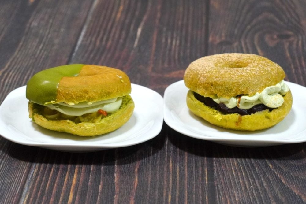 ミスタードーナツ 「ドら抹茶 つぶあん華ホイップ」「ドら抹茶 栗あん抹茶ホイップ」