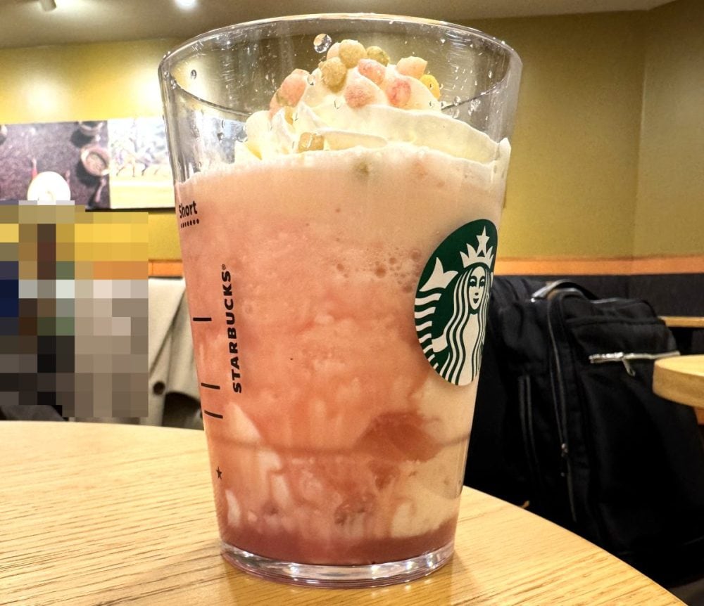 スターバックスコーヒー「ひなまつり フラペチーノ ショートサイズ 」￥650（Short）