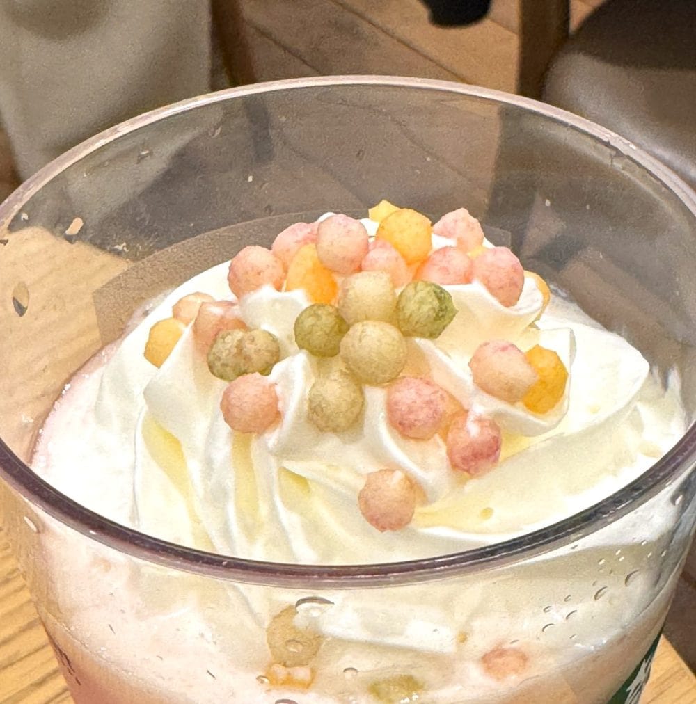 スターバックスコーヒー「ひなまつり フラペチーノ ショートサイズ 」￥650（Short）