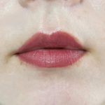 「おっドろきのワンデイリップ」を塗ってから飲食、歯磨きを1回したところ