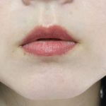 CHANELを塗って飲食・歯磨きを1回したところ