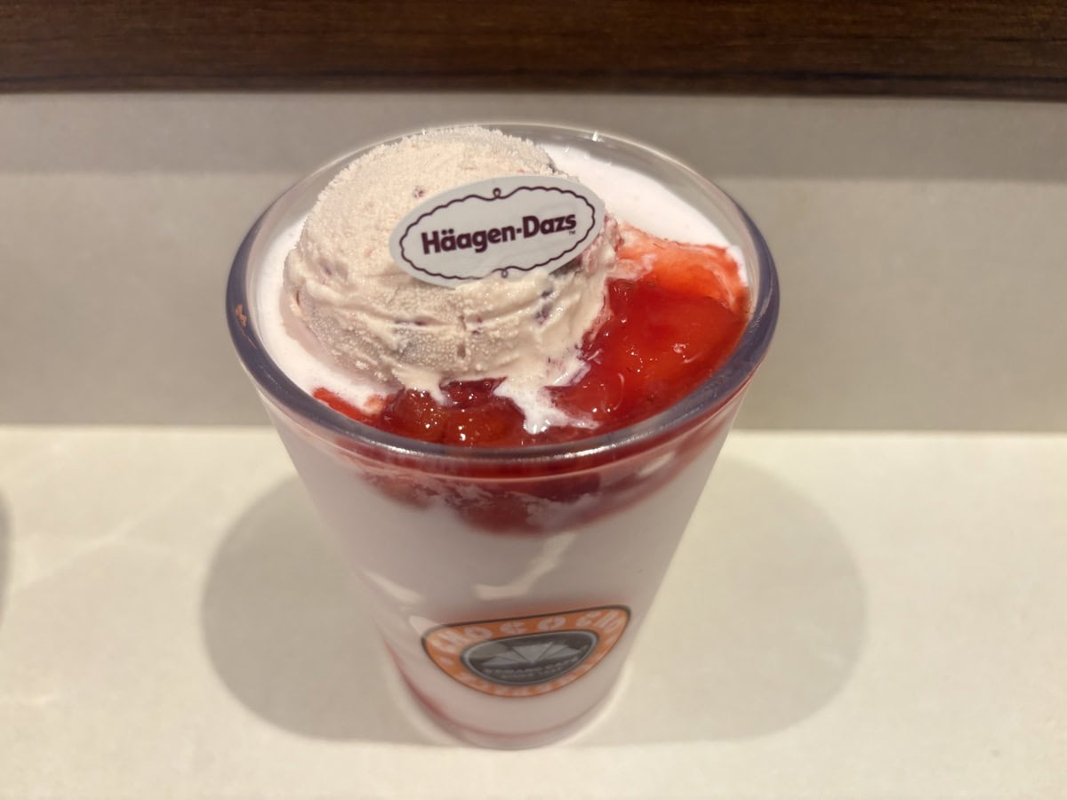 スムージーとアイスが混ざっていくにつれ、濃厚さに拍車がかかる