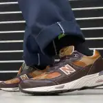 第2位　【4.6万円超のニューバランス】高級鞄のように育つ極上レザー！英国製「M991v1」が放つ“別次元の品格”をエディターが試し履き