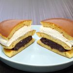 セブン-イレブン「ふわっと生どら焼 つぶあん＆ホイップ」の中身はこんな感じ