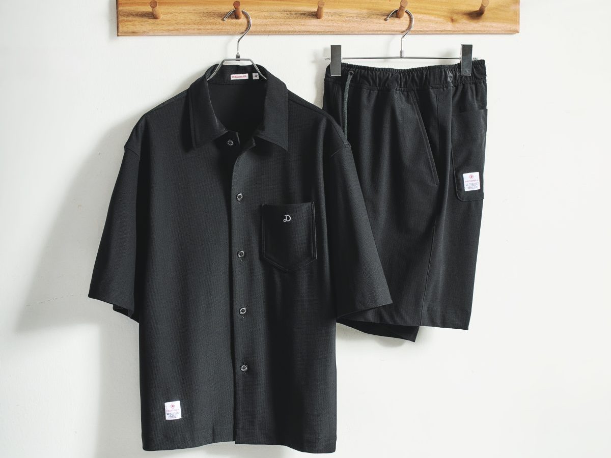 ドレステリア エアトール ハーフスリーブシャツ ¥18,700 ハーフパンツ ¥16,500