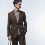 高品質ウールとして名高い尾州ウールは、ストレッチ性や軽量性がありつつ、高級感もあり！