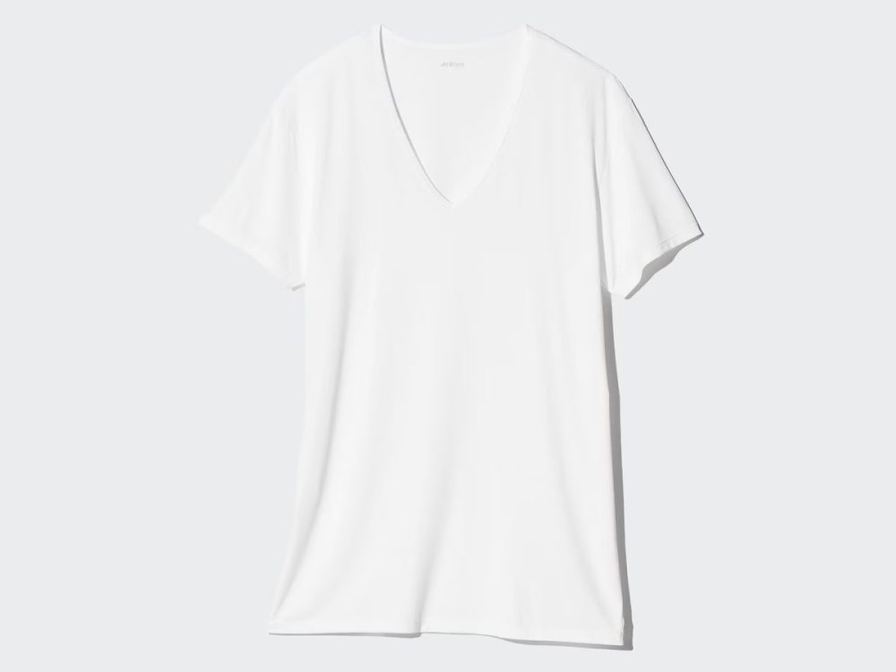 ユニクロ エアリズム VネックT クルーネックT 各￥1,290