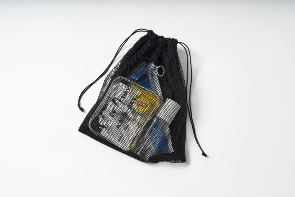 無印良品 ポリエステルメッシュ巾着 ダブルタイプ M ￥990