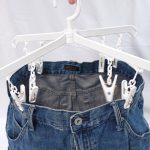 パンツを広げて干せる
