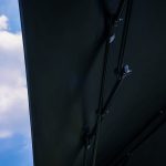 フライシートの内側にブラックコーティングが施され、直射日光をブロック