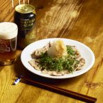 「サントリー 　ザ・プレミアム・モルツ マスターズドリーム」に合う肉つまみ「ポン酢ロリアン＆豚ロースー」