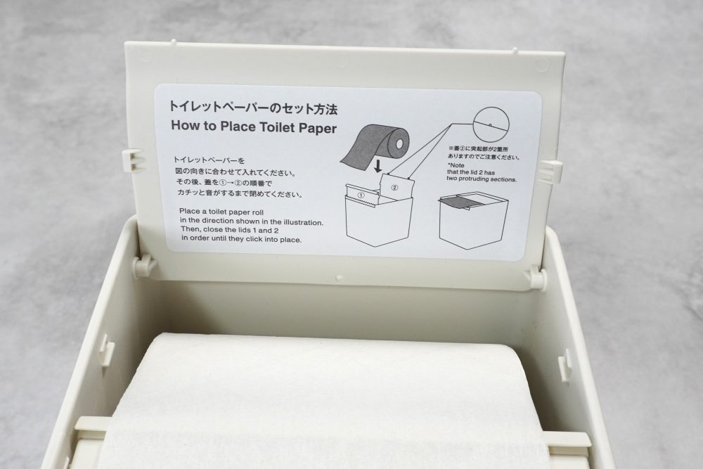 裏側に取説が貼り付けられているのは親切ですね。